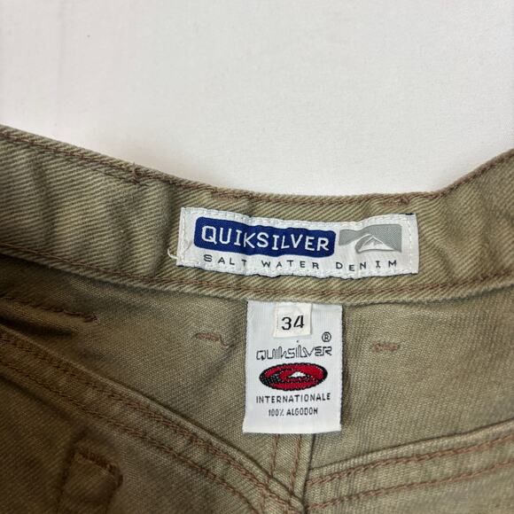 Vintage Quiksilver Salt Water Denim Jeans Men's 34x26 Baggy Skater Y2K - Picture 5 of 12